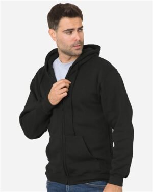 Unisex USA-Made Full-Zip Hooded Sweatshirt