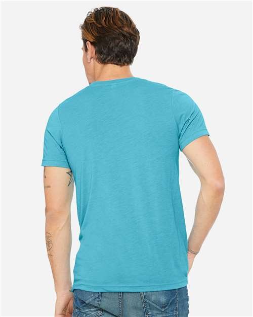 Unisex Triblend V-Neck Tee - Image 7