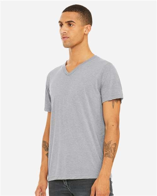 Unisex Triblend V-Neck Tee - Image 12