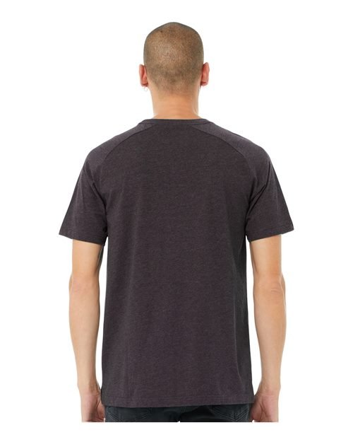 Men's Heather CVC Raglan Tee - Image 16