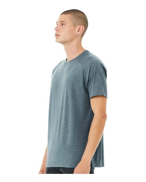 Men's Heather CVC Raglan Tee - Image 40