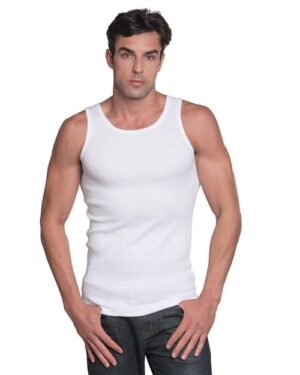 Unisex USA-Made 2x1 Ribbed Tank Top