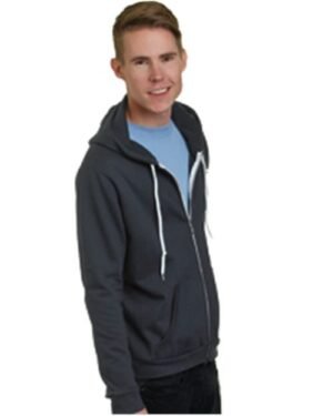 Unisex USA-Made Full-Zip Fleece HoodedSweatshirt