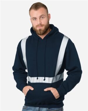 Unisex USA-Made Hi-Visibility Hooded Sweatshirt