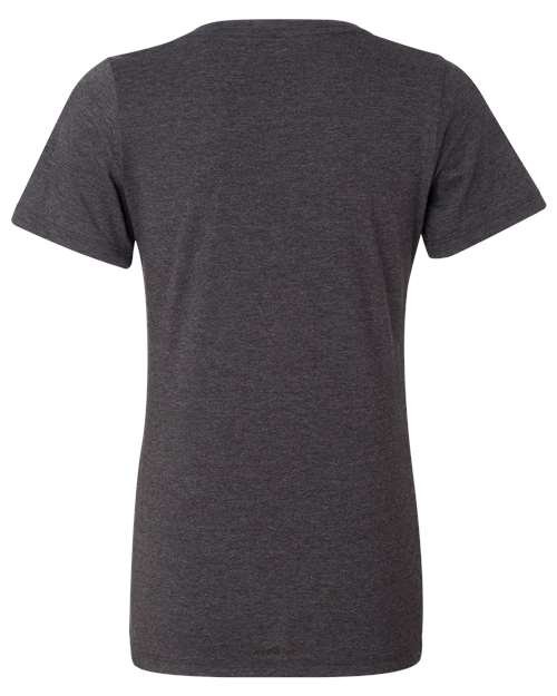 Women's Relaxed Heather CVC V-Neck Tee - Image 9