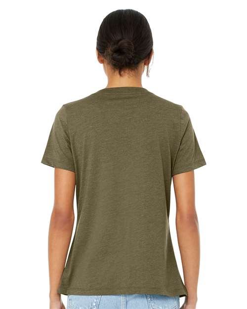 Women's Relaxed Heather CVC V-Neck Tee - Image 32