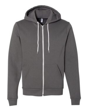Unisex USA-Made Flex Fleece Full-Zip Hoodie Sweatshirt
