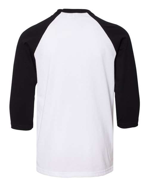 Youth Three-Quarter Sleeve Baseball Tee - Image 3