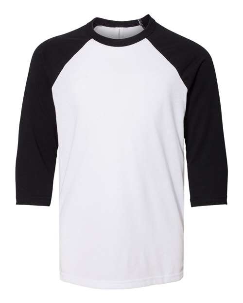 Youth Three-Quarter Sleeve Baseball Tee - Image 2
