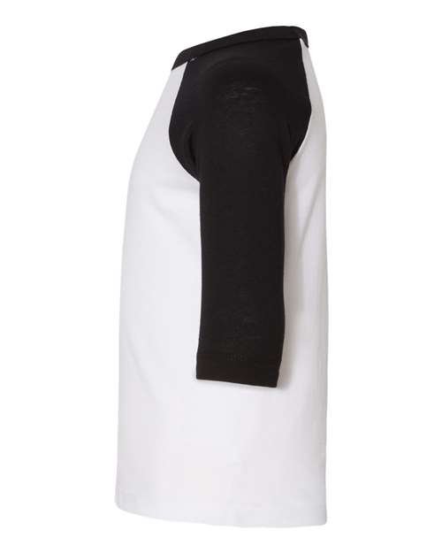 Toddler Three-Quarter Sleeve Baseball Tee - Image 7