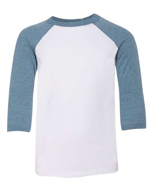 Youth Three-Quarter Sleeve Baseball Tee - Image 5