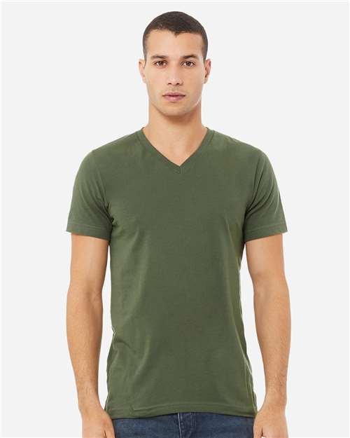 Unisex Jersey V-Neck Tee - Image 45