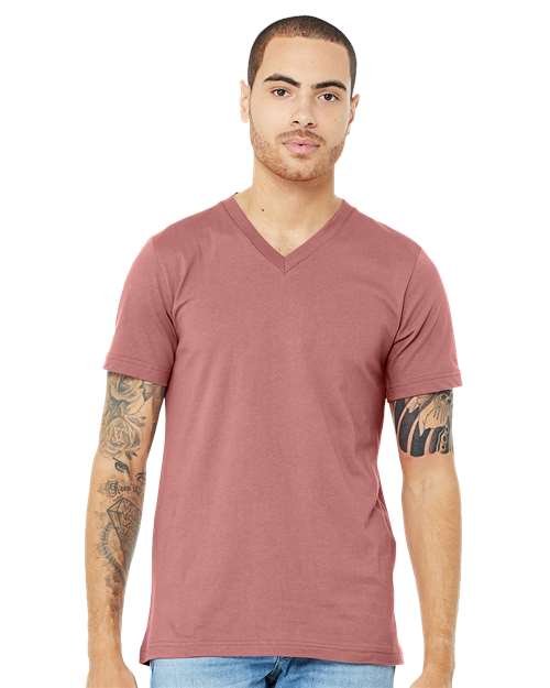 Unisex Jersey V-Neck Tee - Image 39