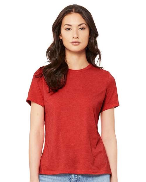 Women’s Relaxed Fit Heather CVC Tee - Image 129