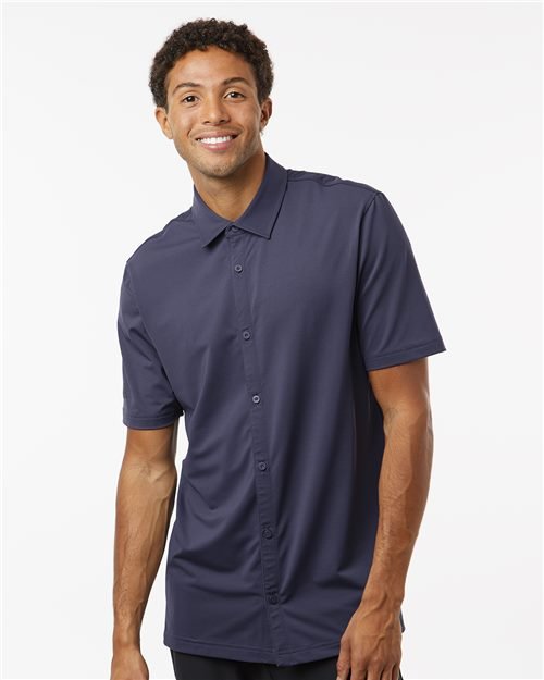 Men's Full Button Down Short Sleeve Shirt - Image 26